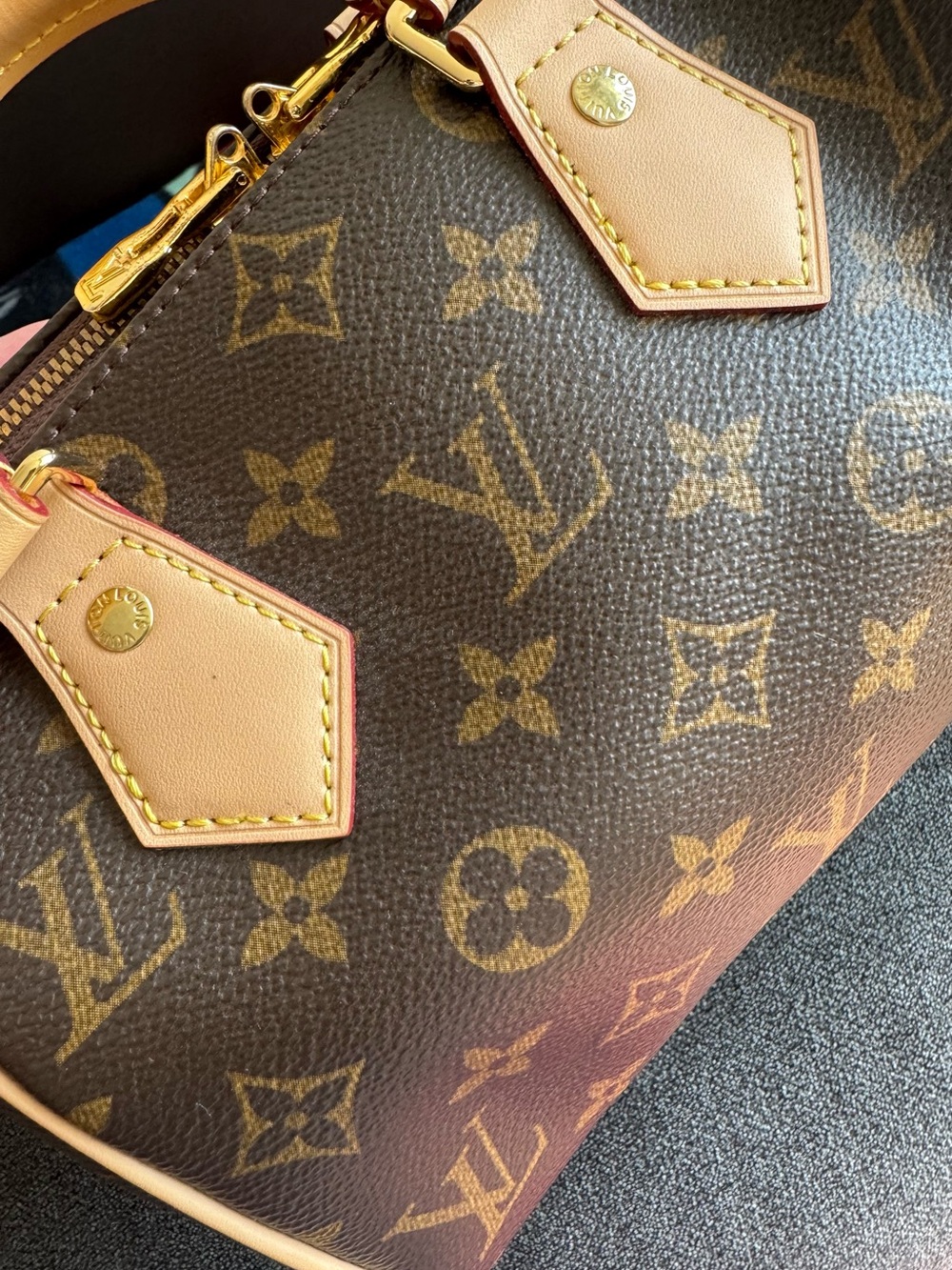 Monogram Mini Speedy in Brown with Natural Vachetta 20CM - Picture 8 of 10